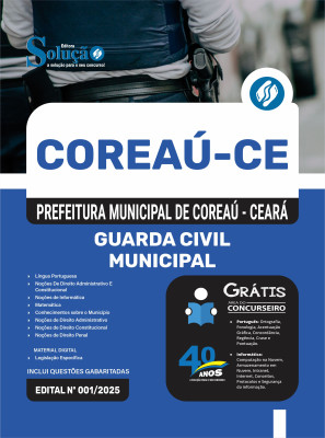 Apostila Prefeitura de Coreaú - CE 2025 - Guarda Civil Municipal - Imagem 3