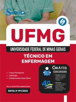 Apostila UFMG 2025 - Técnico em Enfermagem - Imagem 3