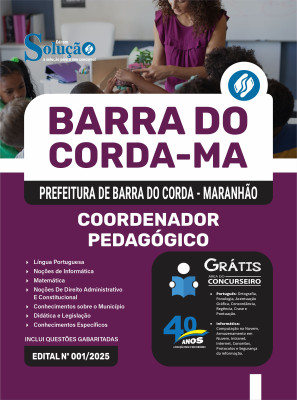 Apostila Prefeitura de Barra do Corda - MA 2025 - Coordenador Pedagógico - Imagem 3