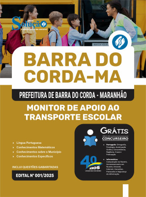 Apostila Prefeitura de Barra do Corda - MA 2025 - Monitor de Apoio ao Transporte Escolar - Imagem 3