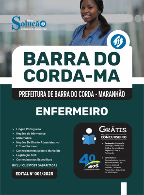 Apostila Prefeitura de Barra do Corda - MA 2025 - Enfermeiro - Imagem 3