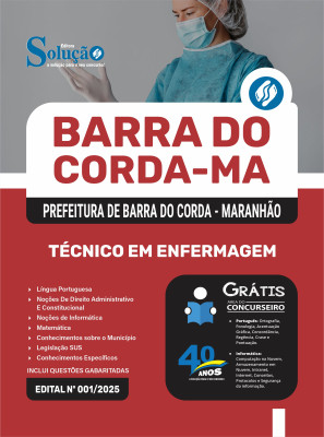 Apostila Prefeitura de Barra do Corda - MA 2025 - Técnico em Enfermagem - Imagem 3