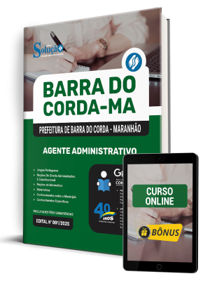 Apostila Prefeitura de Barra do Corda - MA 2025 - Agente Administrativo - Imagem 1