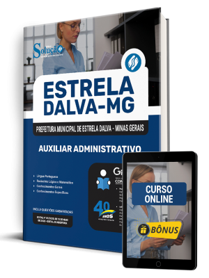 Apostila Prefeitura de Estrela Dalva - MG 2025 - Auxiliar Administrativo - Imagem 1