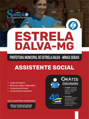 Apostila Prefeitura de Estrela Dalva - MG 2025 - Assistente Social - Imagem 3