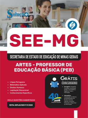 Apostila SEE-MG 2025 - Artes - Professor de Educação Básica (PEB) - Imagem 3