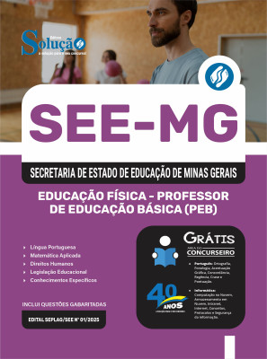 Apostila SEE-MG 2025 - Educação Física - Professor De Educação Básica (PEB) - Imagem 3
