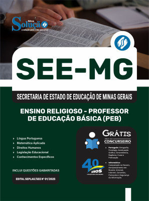Apostila SEE-MG 2025 - Ensino Religioso - Professor De Educação Básica (PEB) - Imagem 3