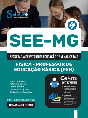 Apostila SEE-MG 2025 - Física - Professor De Educação Básica (PEB) - Imagem 3