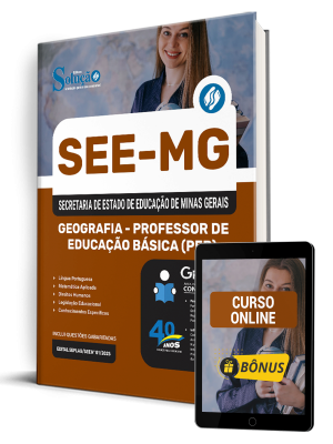 Apostila SEE-MG 2025 - Geografia - Professor De Educação Básica (PEB) - Imagem 1