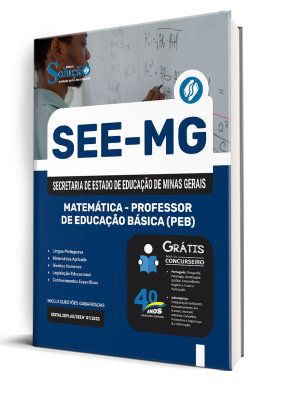 Apostila SEE-MG 2025 - Matemática - Professor de Educação Básica (PEB) - Imagem 2