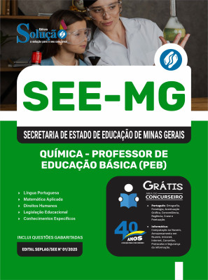 Apostila SEE-MG 2025 - Química - Professor de Educação Básica (PEB) - Imagem 3