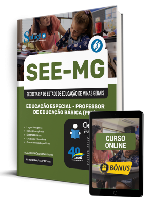 Apostila SEE-MG 2025 - Educação Especial - Professor de Educação Básica (PEB) - Imagem 1