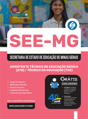 Apostila SEE-MG 2025 - Assistente Técnico da Educação Básica (ATB) / Técnico da Educação (TDE) - Imagem 3