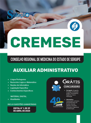 Apostila CREMESE 2025 - Auxiliar Administrativo - Imagem 3