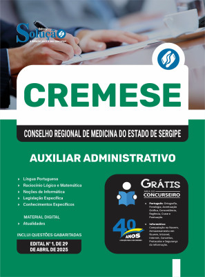 Apostila CREMESE em PDF - Auxiliar Administrativo - Imagem 1