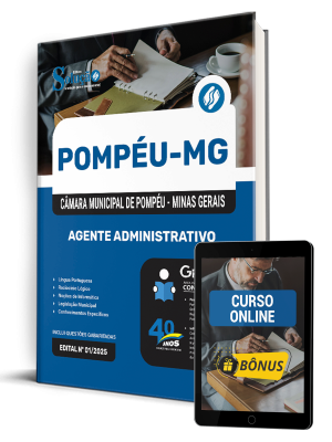 Apostila Câmara de Pompéu - MG 2025 - Agente Administrativo - Imagem 1