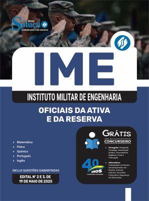 Apostila IME 2025 - Oficiais da Ativa e da Reserva - Imagem 3