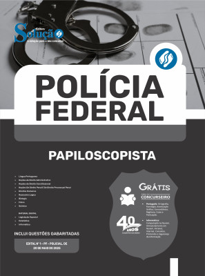 Apostila Polícia Federal (PF) 2025 - Papiloscopista Policial Federal - Imagem 3