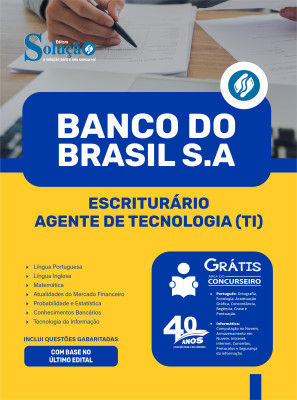 Apostila Banco do Brasil 2025 - Escriturário - Agente de Tecnologia (TI) - Imagem 3