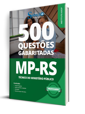 Caderno de Questões MP-RS - Técnico do Ministério Público - 500 Questões Gabaritadas - Imagem 1