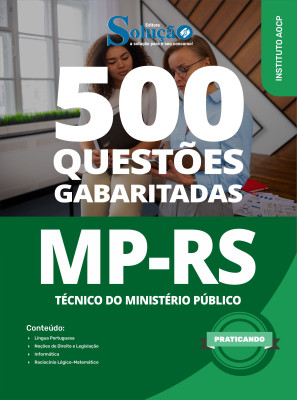Caderno de Questões MP-RS - Técnico do Ministério Público - 500 Questões Gabaritadas - Imagem 2