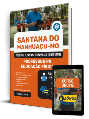 Apostila Prefeitura de Santana do Manhuaçu-MG 2025 - Professor PII - Educação Física - Imagem 1