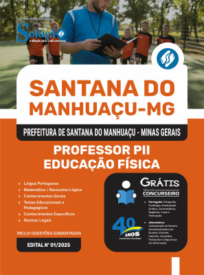 Apostila Prefeitura de Santana do Manhuaçu-MG 2025 - Professor PII - Educação Física - Imagem 3