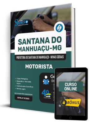 Apostila Prefeitura de Santana do Manhuaçu-MG 2025 - Motorista - Imagem 1