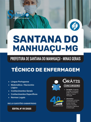 Apostila Prefeitura de Santana do Manhuaçu - MG 2025 - Técnico de Enfermagem - Imagem 3
