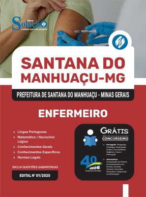 Apostila Prefeitura de Santana do Manhuaçu - MG 2025 - Enfermeiro - Imagem 3