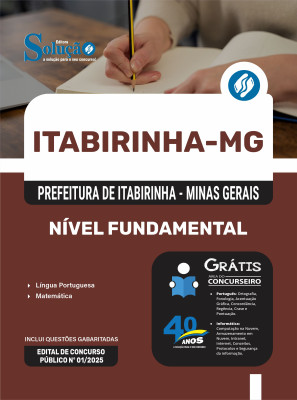 Apostila Prefeitura de Itabirinha - MG 2025 - Nível Fundamental - Imagem 3