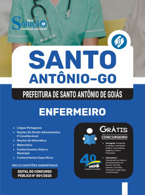 Apostila Prefeitura de Santo Antônio de Goiás - GO 2025 - Enfermeiro - Imagem 3
