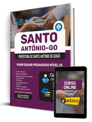 Apostila Prefeitura de Santo Antônio de Goiás - GO 2025 - Professor Pedagogo Nível III - Imagem 1