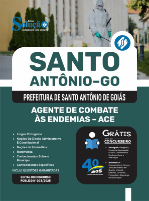 Apostila Prefeitura de Santo Antônio de Goiás - GO 2025 - Agente de Combate às Endemias – ACE - Imagem 3