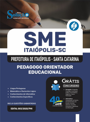 Apostila SME Itaiópolis - SC 2025 - Pedagogo Orientador Educacional - Imagem 3
