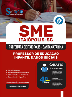 Apostila SME Itaiópolis - SC 2025 - Professor de Educação Infantil e Anos Iniciais - Imagem 3