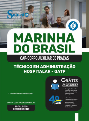 Apostila Marinha do Brasil - Corpo Auxiliar de Praças (CAP) 2025 - Técnico em Administração Hospitalar - QATP - Imagem 3