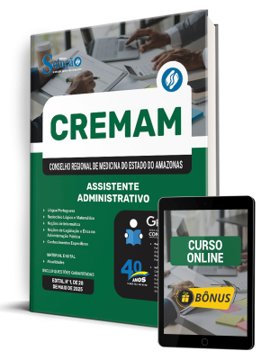 Apostila CREMAM 2025 - Assistente Administrativo - Imagem 1