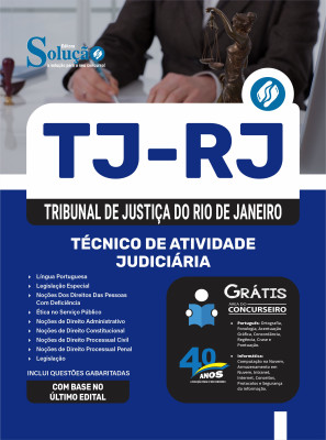 Apostila TJ-RJ 2025 - Técnico de Atividade Judiciária - Imagem 3