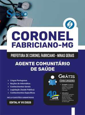 Apostila Prefeitura de Coronel Fabriciano-MG 2025 - Agente Comunitário de Saúde - Imagem 3