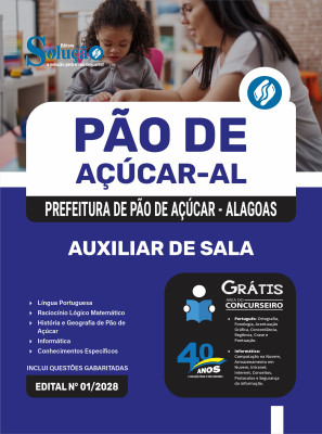 Apostila Prefeitura de Pão de Açúcar-AL 2025 - Auxiliar de Sala - Imagem 3