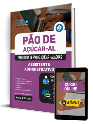 Apostila Prefeitura de Pão de Açúcar-AL 2025 - Assistente Administrativo - Imagem 1