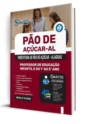 Apostila Prefeitura de Pão de Açúcar-AL 2025 - Professor de Educação Infantil e do 1º ao 5º ano - Imagem 2
