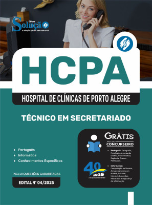 Apostila HCPA 2025 - Técnico em Secretariado - Imagem 3