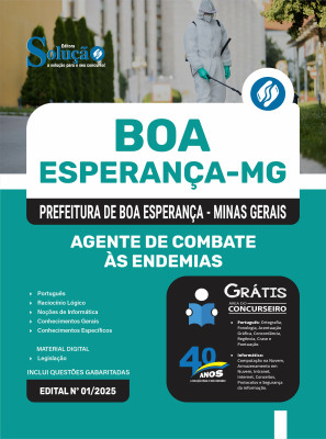 Apostila Prefeitura de Boa Esperança - MG 2025 - Agente de Combate às Endemias - Imagem 3
