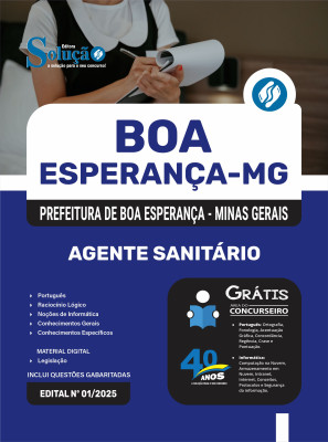 Apostila Prefeitura de Boa Esperança - MG 2025 - Agente Sanitário - Imagem 3