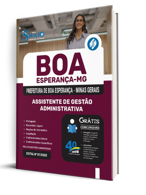 Apostila Prefeitura de Boa Esperança - MG 2025 - Assistente de Gestão Administrativa - Imagem 2