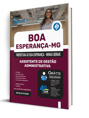 Apostila Prefeitura de Boa Esperança - MG 2025 - Assistente de Gestão Administrativa - Imagem 2
