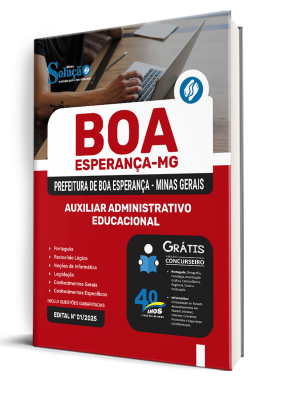 Apostila Prefeitura de Boa Esperança - MG 2025 - Auxiliar Administrativo Educacional - Imagem 2
